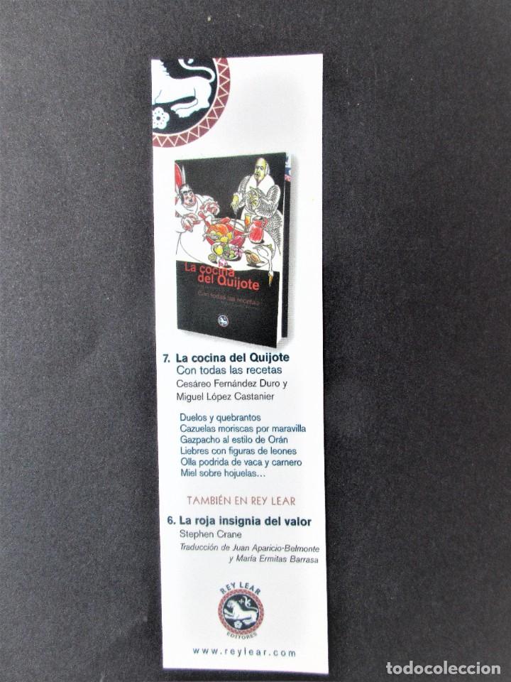 Coleccionismo marcap&aacute;ginas: Marcapaginas editorial Rey Lear la cocina del Quijote