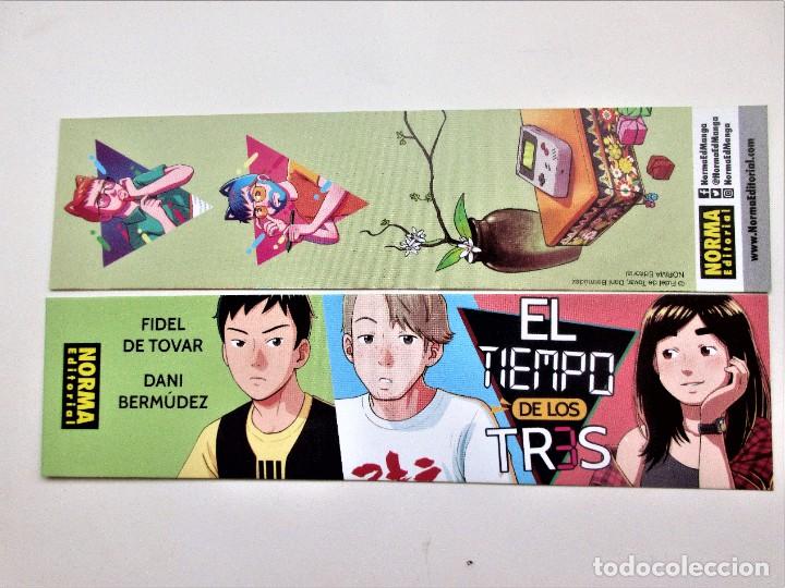 Sammeln von Lesezeichen: Marcapagina editorial Norma el tiempo de los tres