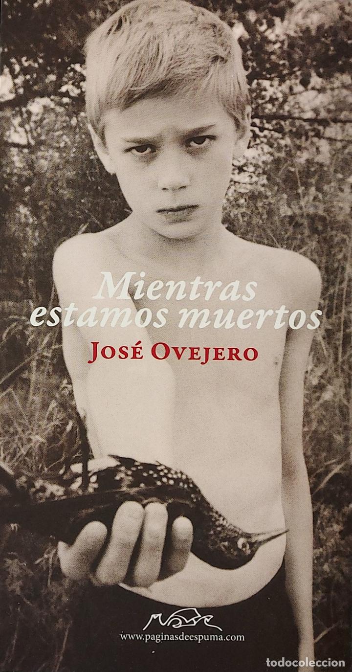 Sammeln von Lesezeichen: MARCAPAGINAS - PAGINAS DE ESPUMA - MIENTRAS ESTAMOS MUERTOS - JOSE OVEJERO