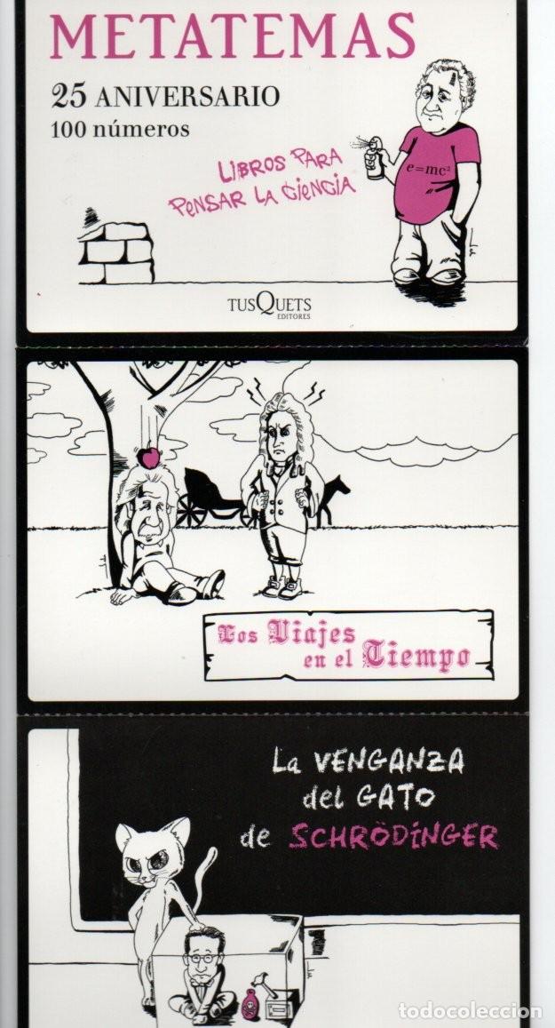 Coleccionismo Marcap&aacute;ginas: ACORDE&Oacute;N CON 6 POSTALES DE LA EDITORIAL TUSQUETS. METATEMAS - 25 ANIVERSARIO. ESTAN UNIDAS.