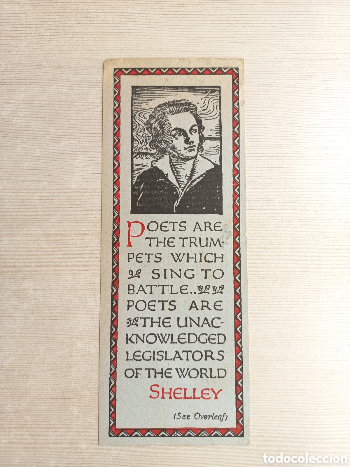 Coleccionismo marcap&aacute;ginas: Marcap&aacute;ginas everymans library. Shelley. - Foto 1