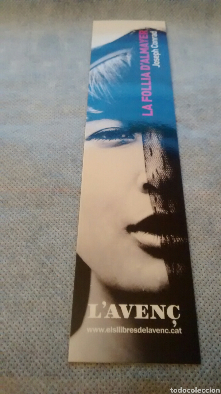 Coleccionismo Marcap&aacute;ginas: MARCAPAGINAS LA FOLLIA D&acute;ALMAYER-JOSEPH CONRAD-L&acute;AVEN&Ccedil; (A2)