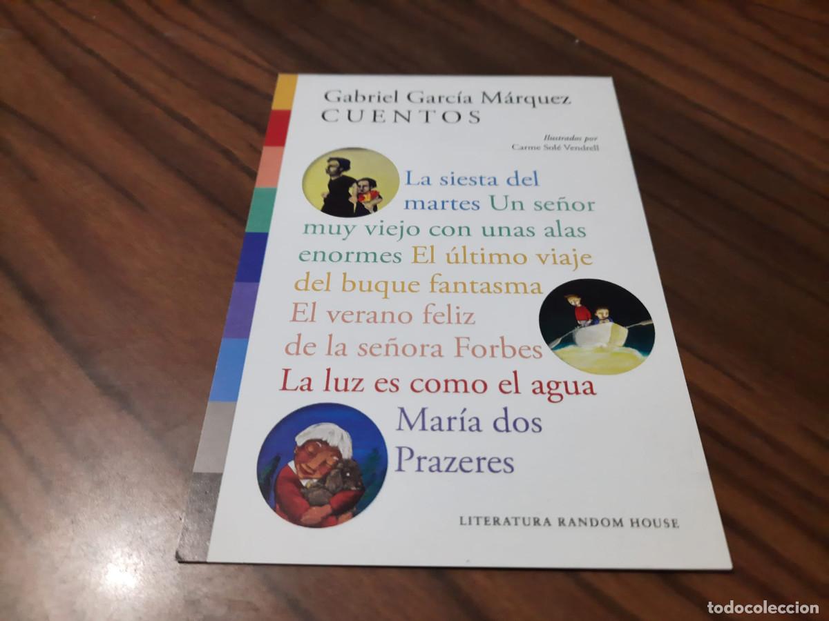 Coleccionismo Marcap&aacute;ginas: CUENTOS. GABRIEL GARC&Iacute;A MARQUEZ. MARCAPAGINAS. DOBLE CARA. FORMATO POSTAL. BUEN ESTADO C-1