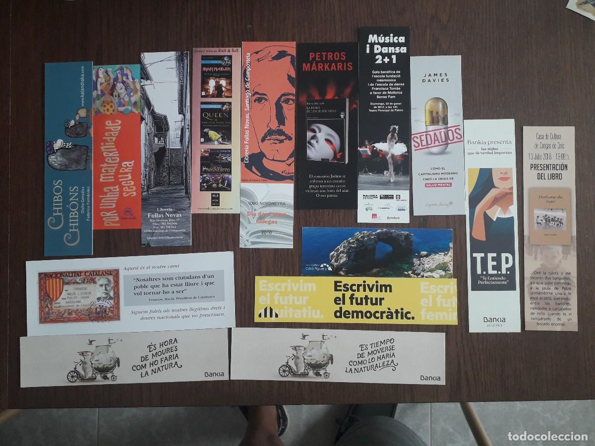 Coleccionismo Marcap&aacute;ginas: lote de 15 marcap&aacute;ginas, puntos de libro variados, editoriales y publicitarios.