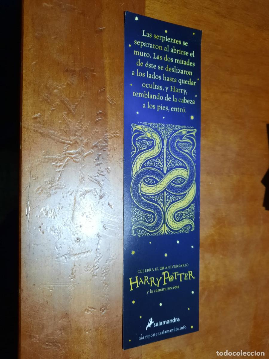 Coleccionismo Marcap&aacute;ginas: HARRY POTTER Y LA C&Aacute;MARA SECRETA. MARCAPAGINAS. DOBLE CARA. COMO NUEVA. DIFICIL C-1