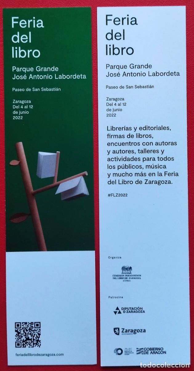 Coleccionismo marcap&aacute;ginas: Marcap&aacute;ginas Feria del Libro Zaragoza 2022. - Foto 1