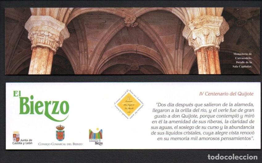 Coleccionismo marcap&aacute;ginas: MARCAPAGINAS, MONASTERIO DE CARRACEDO. IV CENTENARIO DEL QUIJOTE. EL BIERZO.