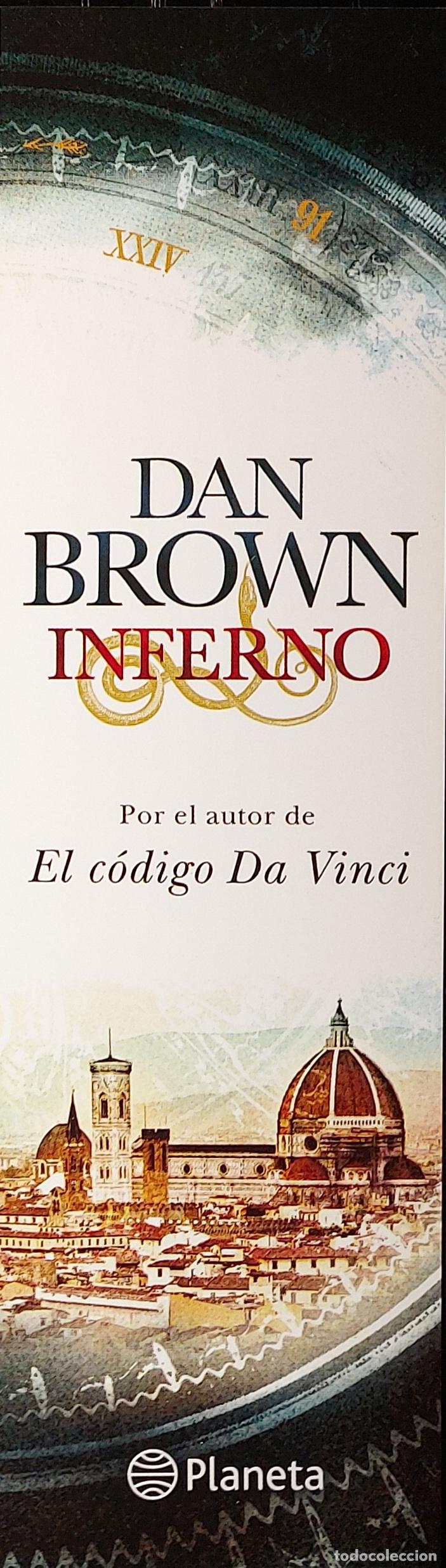 Coleccionismo marcap&aacute;ginas: MARCAPAGINAS - PLANETA - INFERNO - DAN BROWN. - Foto 1