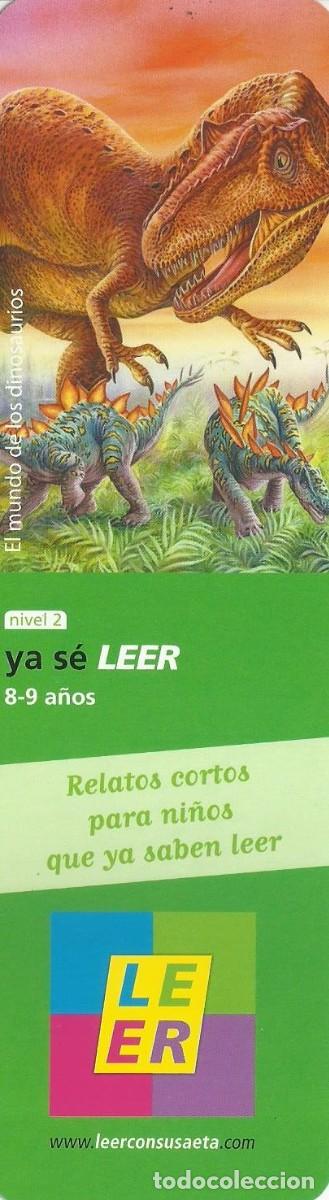 Coleccionismo marcap&aacute;ginas: Marcapaginas editorial Susaeta el mundo de los dinosaurios