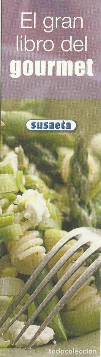 Coleccionismo Marcap&aacute;ginas: Marcapaginas editorial Susaeta el gran libro del gourmet