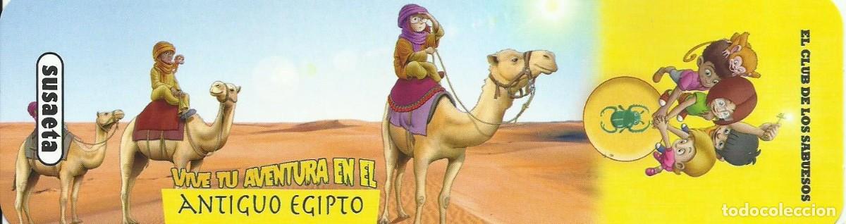 Coleccionismo Marcap&aacute;ginas: Marcapaginas editorial Susaeta vive tu aventura en el antiguo Egipto