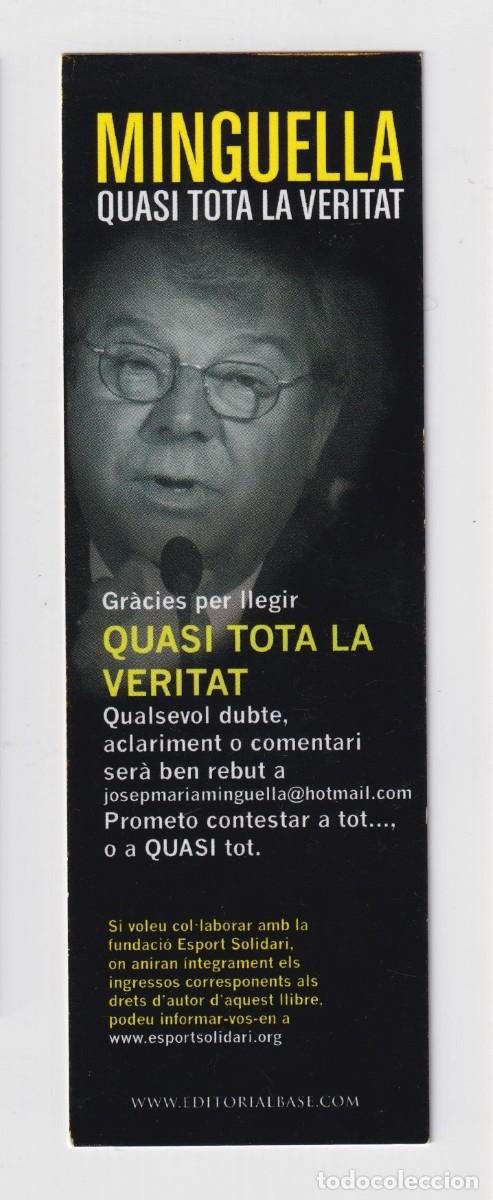 Sammeln von Lesezeichen: MARCAP&Aacute;GINAS EDITORIAL BASE T&Iacute;TULO MINGUELLA QUASI TOTA LA VERITAT