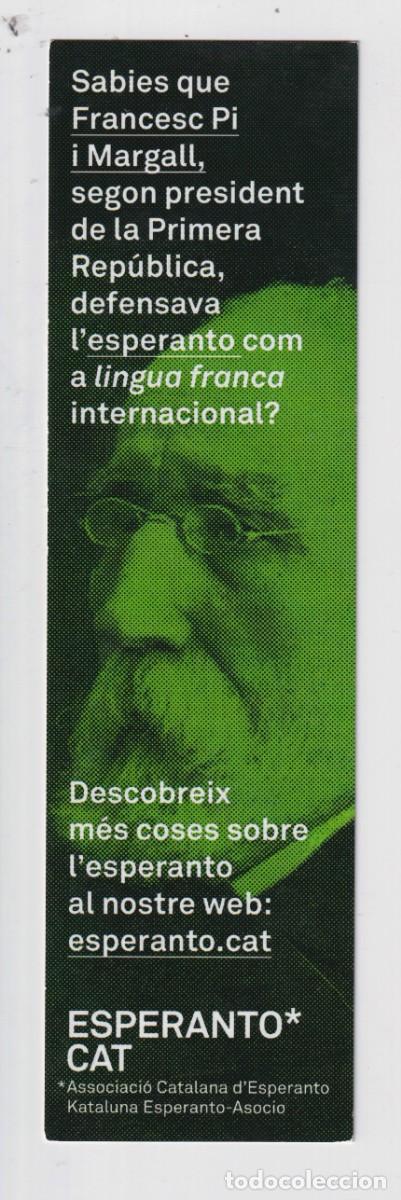 Sammeln von Lesezeichen: MARCAP&Aacute;GINAS EDITORIAL ASOCIACION CATALANA T&Iacute;TULO ESPERANTO