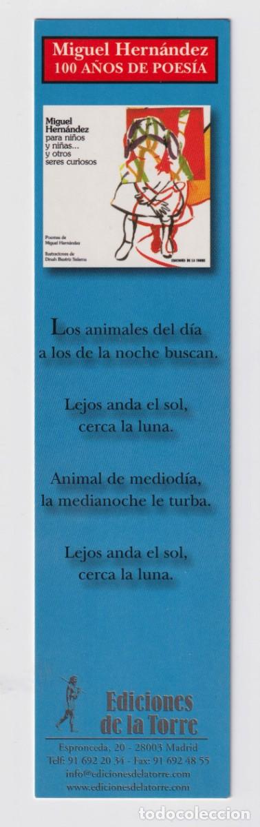 Sammeln von Lesezeichen: MARCAP&Aacute;GINAS EDITORIAL DE LA TORRE T&Iacute;TULO 100 A&Ntilde;OS DE POESIA