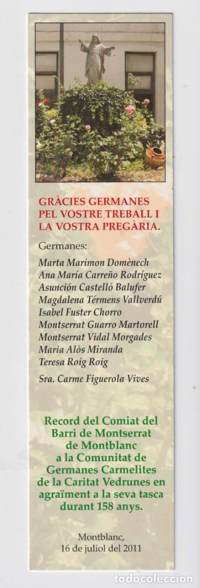 Collectionnisme Marque-pages: MARCAP&Aacute;GINAS EDITORIAL MONTBLANC T&Iacute;TULO GRACIAS GERMANES PEL VOSTRE TREBALL