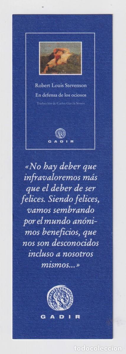 Sammeln von Lesezeichen: MARCAP&Aacute;GINAS EDITOR GADIR TUTULO EN DEFENSA DE LOS OCIOSOS