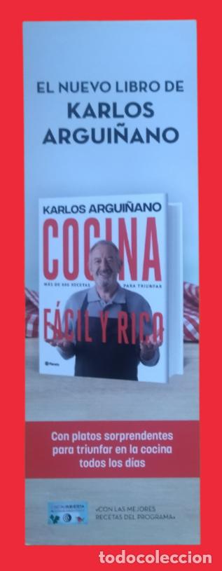 Coleccionismo marcap&aacute;ginas: Marcap&aacute;ginas Cocina Karlos Argui&ntilde;ano. - Foto 1