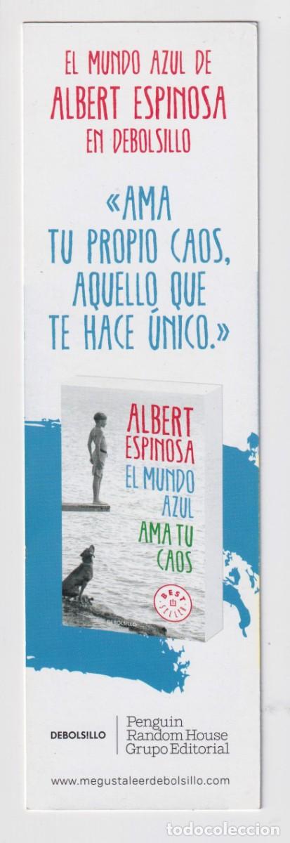 Sammeln von Lesezeichen: MARCAP&Aacute;GINAS EDITOR DE BOLSILLO TUTULO EL MUNDO AZUL AMA TU CAOS