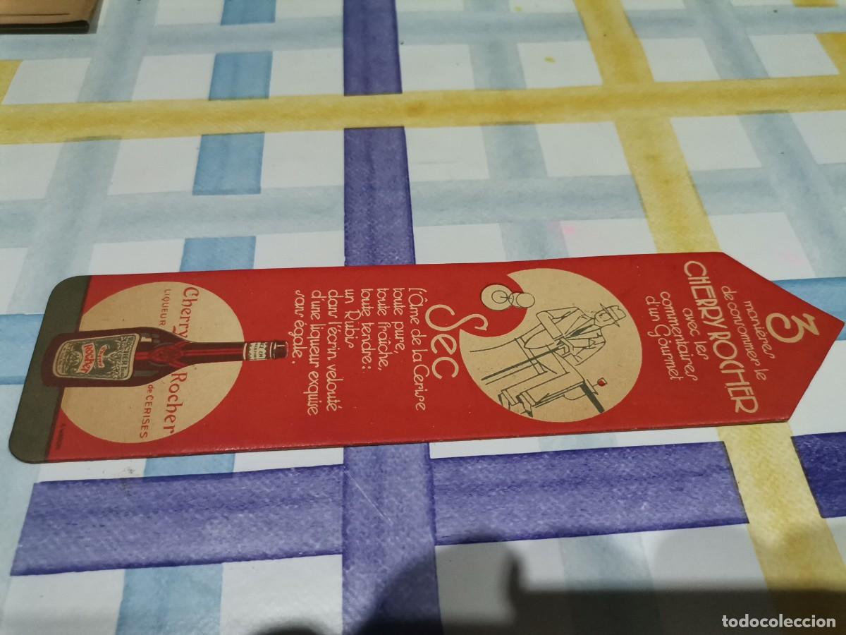 Collezionismo Segnalibri: MUY ANTIGUO MARCAPAGINAS PUNTO DE LIBRO LUQUEUR CHERRY ROCHER