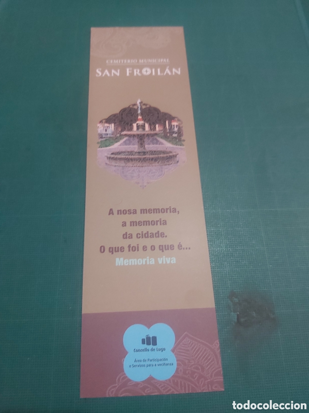 Coleccionismo Marcap&aacute;ginas: San froilan memoria viva cementerio Lugo concello