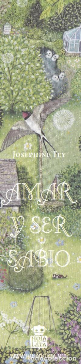 Collectables Bookmark: Antiguo marcapaginas editorial Hoja de lata amar y ser sabio