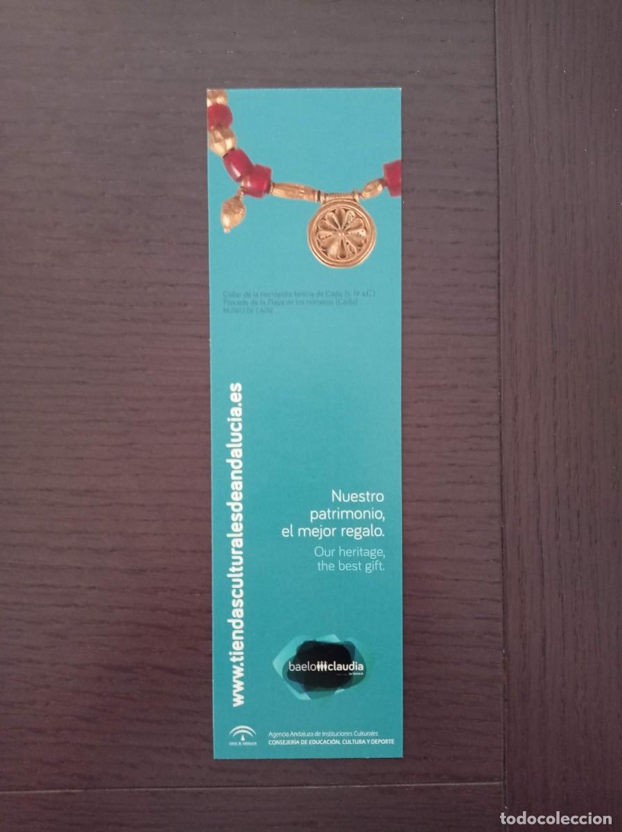 Coleccionismo Marcap&aacute;ginas: MARCAP&Aacute;GINAS. TIENDAS CULTURALES DE ANDALUC&Iacute;A. MUSEO DE C&Aacute;DIZ. COLLAR DE LA NECR&Oacute;POLIS FENICIA