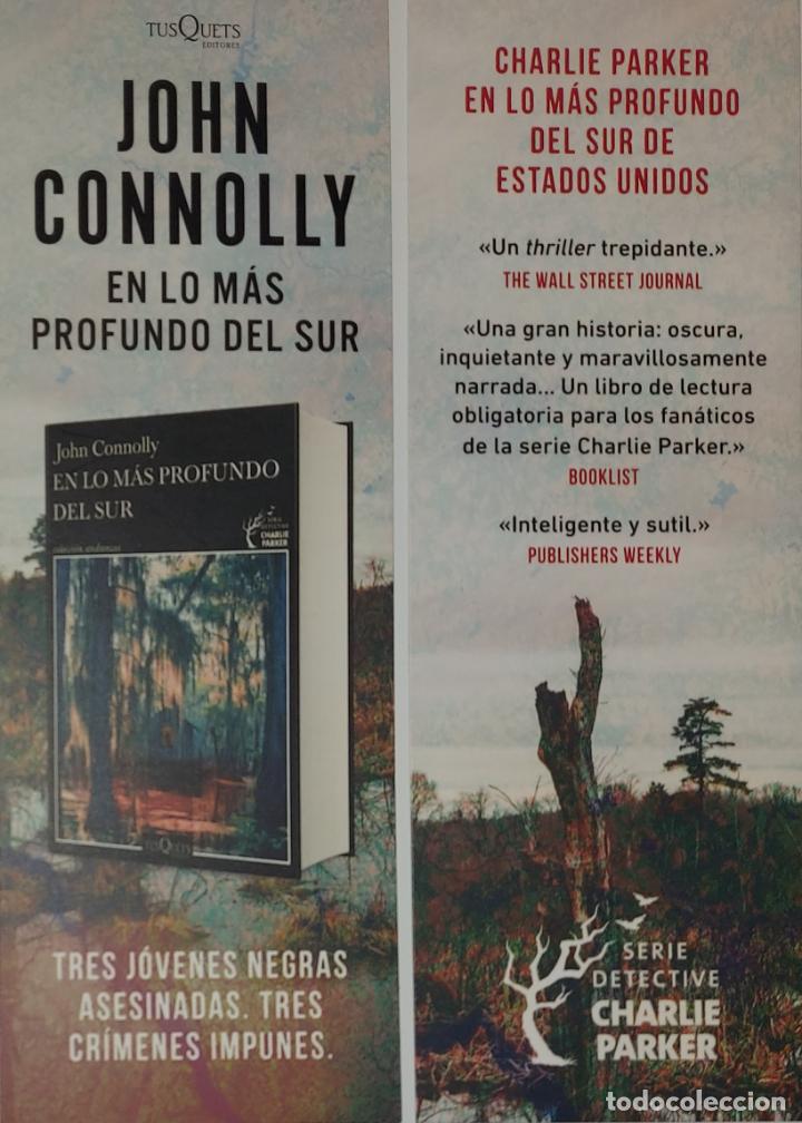 Coleccionismo Marcap&aacute;ginas: MARCAPAGINAS - TUSQUETS EDITORES - JOHN CONNOLLY - EN LO MAS PROFUNDO DEL SUR -