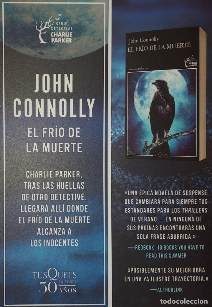Coleccionismo Marcap&aacute;ginas: MARCAPAGINAS - TUSQUETS EDITORES - JOHN CONNOLLY - EL FRIO DE LA MUERTE -