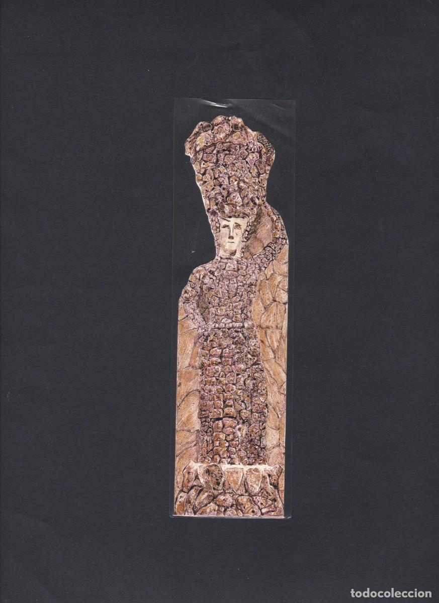 Coleccionismo marcap&aacute;ginas: Marcapaginas troquelado la Lavandera de Antonio Gaudi - Foto 1