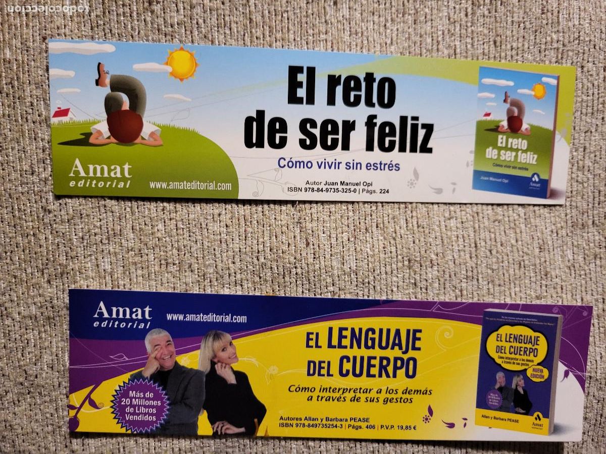 Collectionnisme Marque-pages: DOS MARCAP&Aacute;GINAS EDITORIAL AMAT