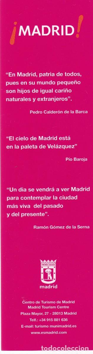 Coleccionismo marcap&aacute;ginas: MARCAPAGINAS TURISMO MADRID - Foto 2