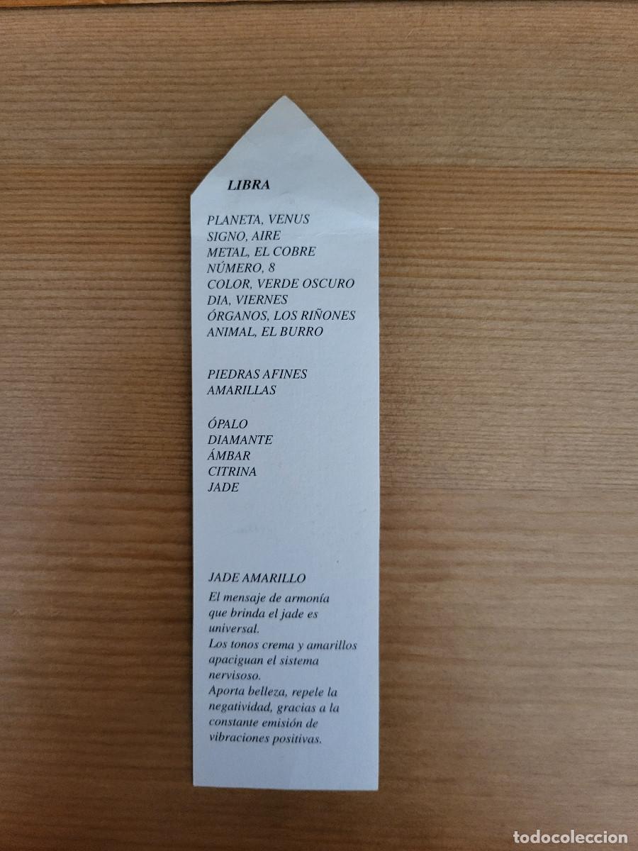 Coleccionismo marcap&aacute;ginas: MARCAP&Aacute;GINAS LIBRA CON JADE AMARILLO - Foto 2