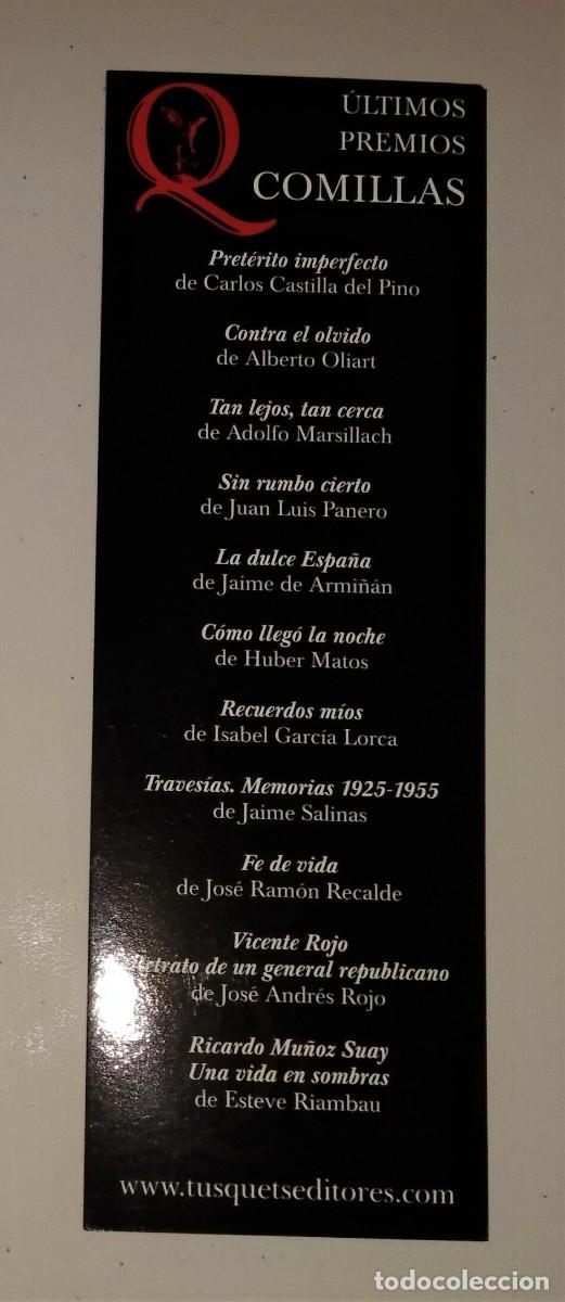 Coleccionismo marcap&aacute;ginas: MARCAP&Aacute;GINAS - LUIS CERNUDA, DE ANTONIO RIVERO. XX PREMIO COMILLAS - Foto 2