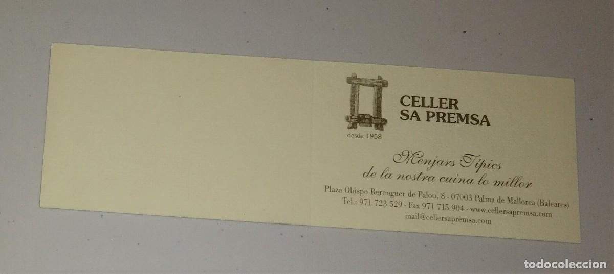 Coleccionismo marcap&aacute;ginas: MARCAP&Aacute;GINAS - CELLER SA PREMSA, PALMA DE MALLORCA - Foto 1