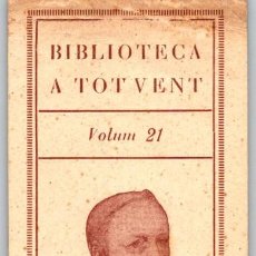Coleccionismo Marcapáginas: BIBLIOTECA A TOT VENT - VOLUM 21 - G. DUHAMEL - CONFESSIÓ DE MITJA NIT - 161X49MM - VER REVERSO