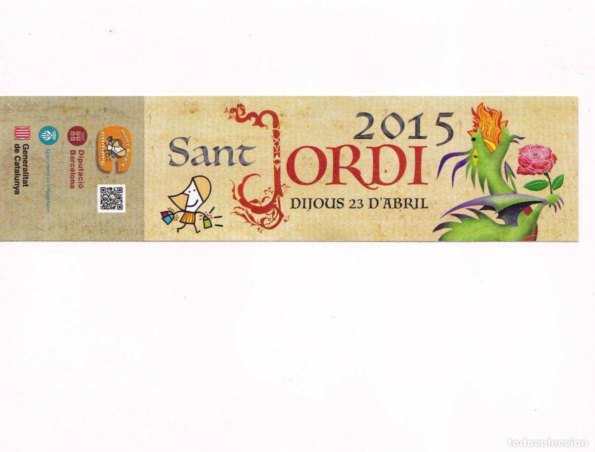 Coleccionismo marcap&aacute;ginas: Marcapaginas Sant Jordi 2.015 - Foto 1