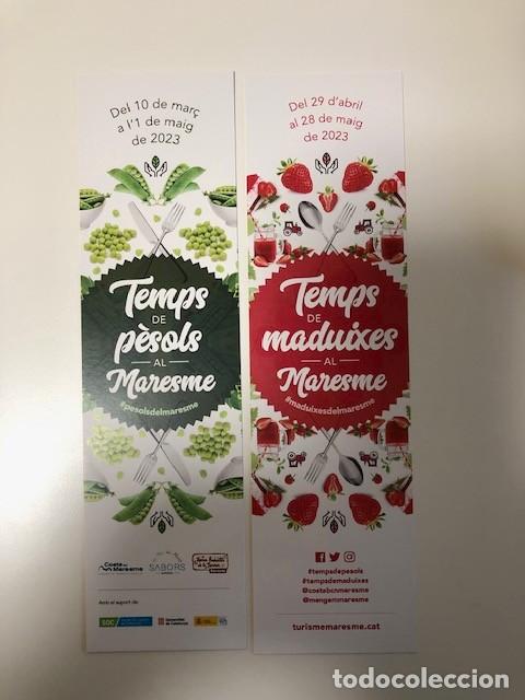 Sammeln von Lesezeichen: Punto de libro Temps de Pesols y Maduixes al Maresme