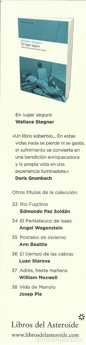 Coleccionismo marcap&aacute;ginas: Marcapaginas editorial libros del Asteroide en lugar seguro - Foto 1