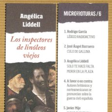 Coleccionismo Marcapáginas: MARCAPAGINAS LA UÑA ROTA - LOS INSPECTORES DE LINOLEOS. Lote 403280534