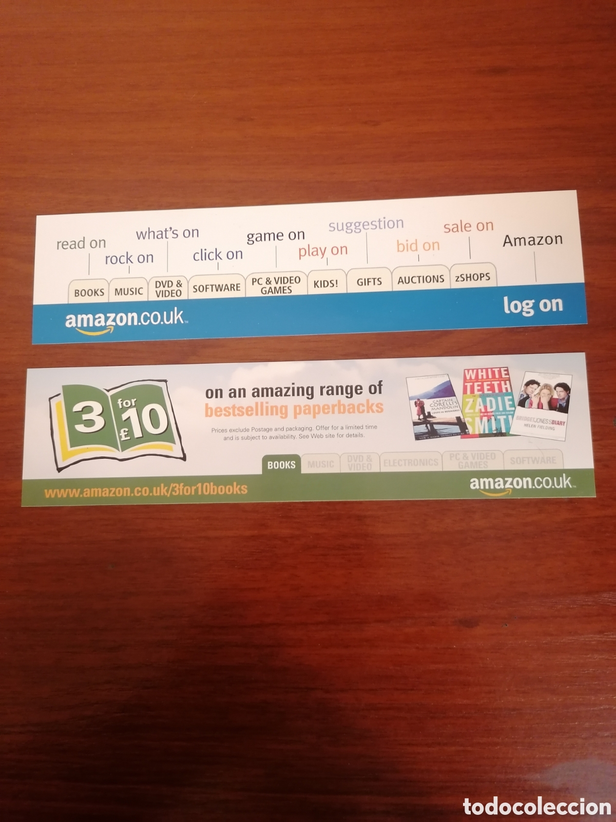 Sammeln von Lesezeichen: Marcap&aacute;ginas Bookmarks Amazon UK. Lote De Dos Unidades Diferentes.