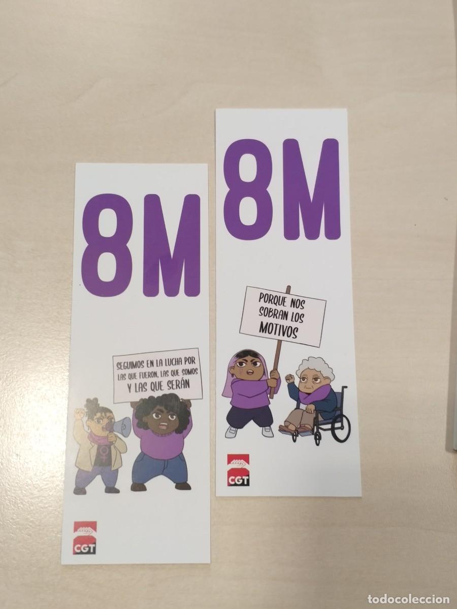 Coleccionismo marcap&aacute;ginas: MARCAP&Aacute;GINAS - D&Iacute;A DE LA MUJER - 8 M TODO EL A&Ntilde;O - SINDICATO CGT - Foto 1