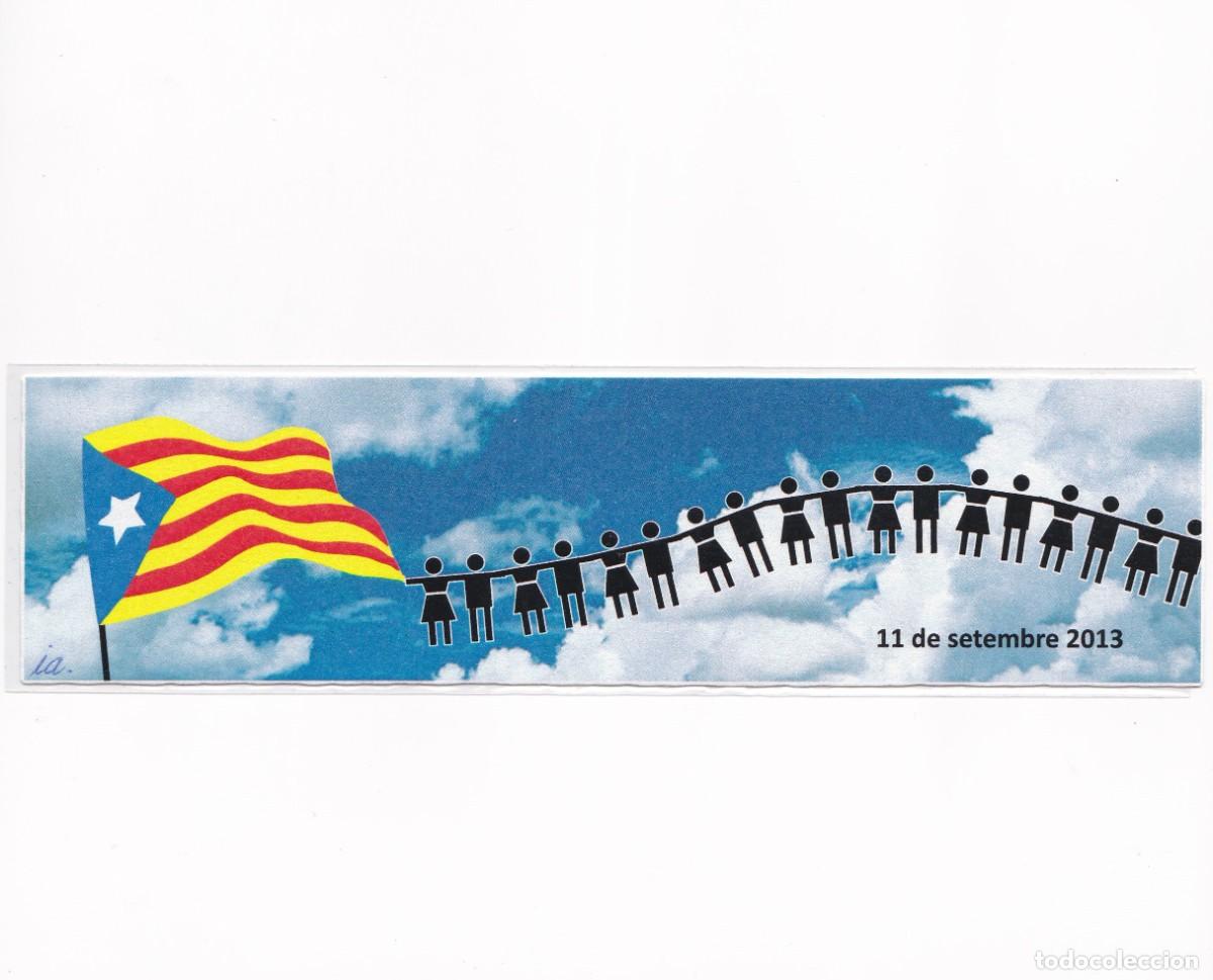 Sammeln von Lesezeichen: Marcapaginas bandera Independentista 11 septiembre 2.013