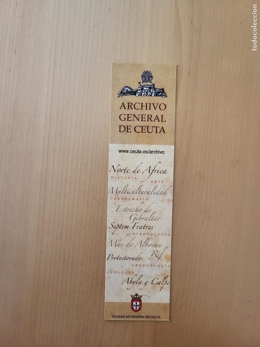 Coleccionismo marcap&aacute;ginas: MARCAP&Aacute;GINAS ARCHIVO GENERAL DE CEUTA - Foto 2