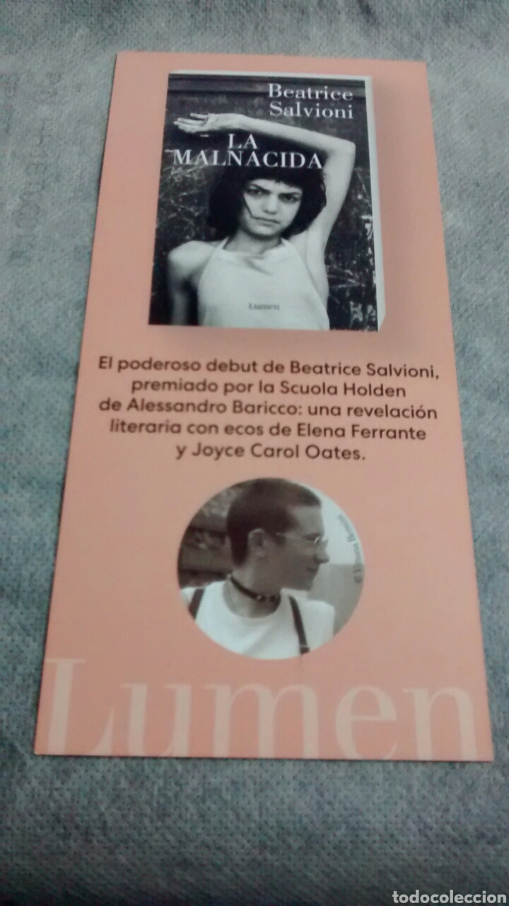 Coleccionismo Marcap&aacute;ginas: MARCAPAGINAS LA MALNACIDA-BEATRICE SALVIONI-LUMEN