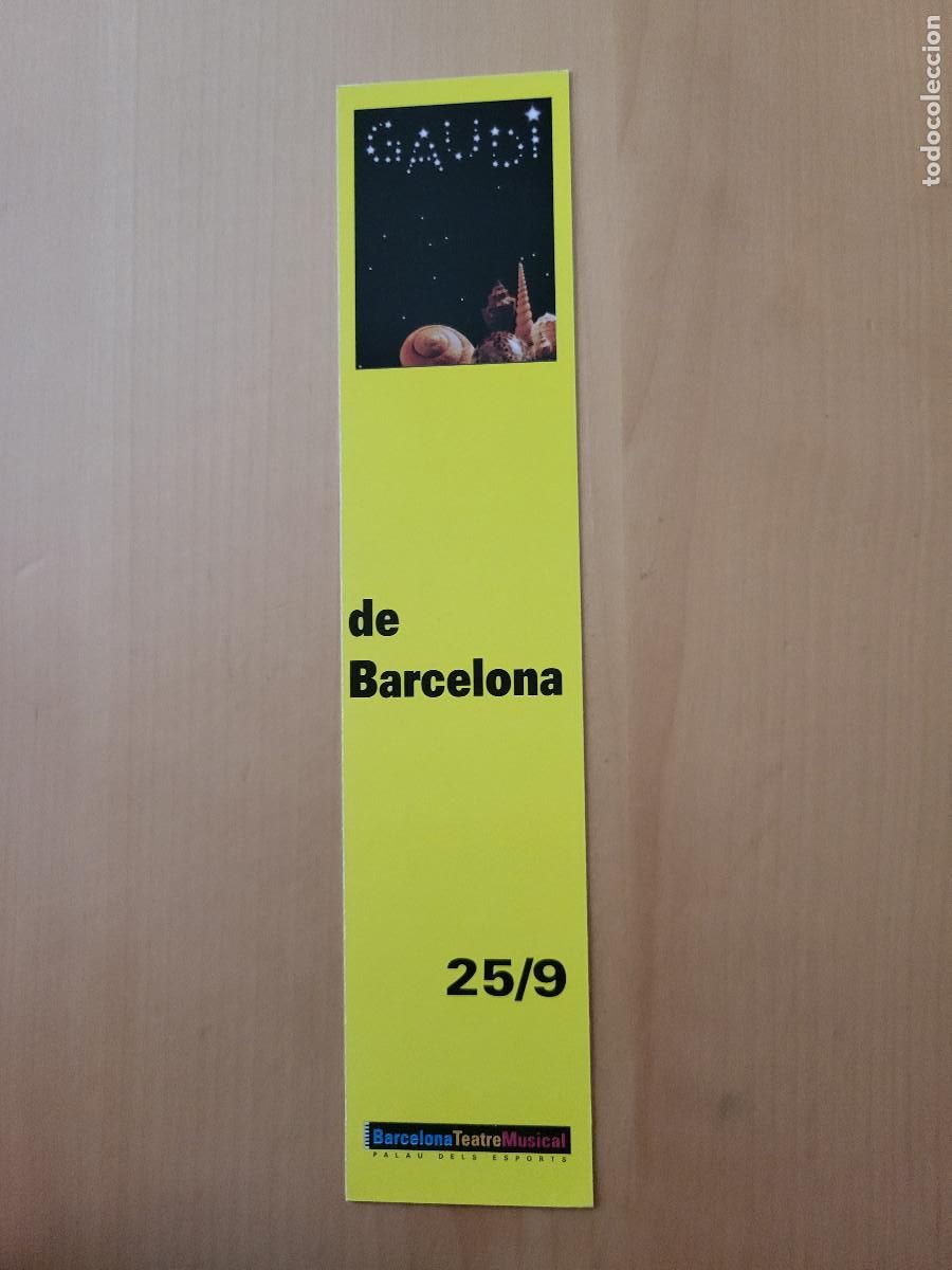 Coleccionismo Marcap&aacute;ginas: MARCAP&Aacute;GINAS GAUD&Iacute; EL MUSICAL 2009