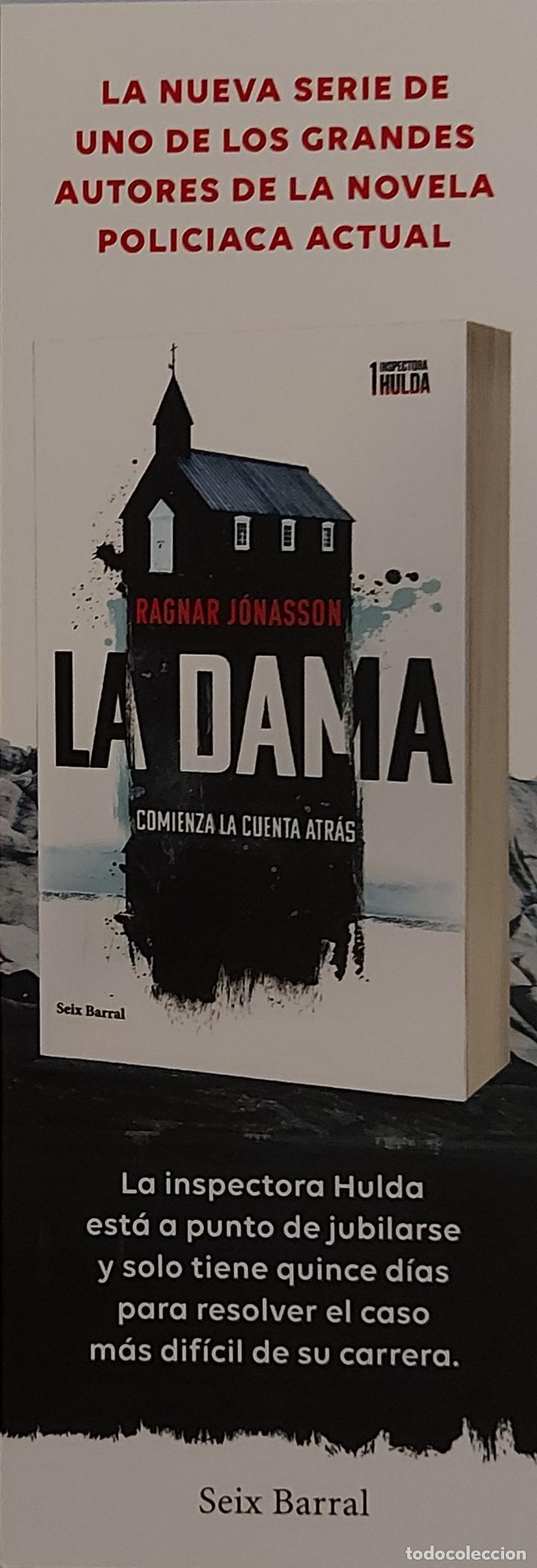 Coleccionismo Marcap&aacute;ginas: MARCAPAGINAS - SEIX BARRAL - LA DAMA -RAGNAR JONASSON