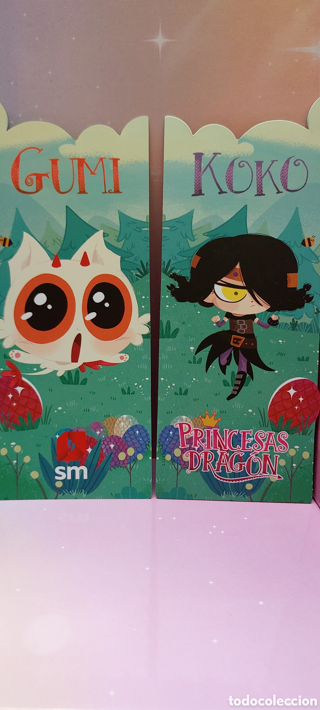 Coleccionismo Marcap&aacute;ginas: Marcap&aacute;ginas Gumi y Koko. Princesas Drag&oacute;n