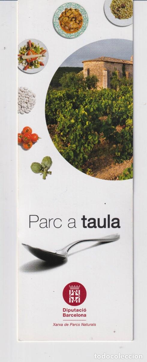 Collectionnisme Marque-pages: MARCAP&Aacute;GINAS EDITORIAL DIPUTACI&Oacute; BARCELONA T&Iacute;TULO PARC A TAULA
