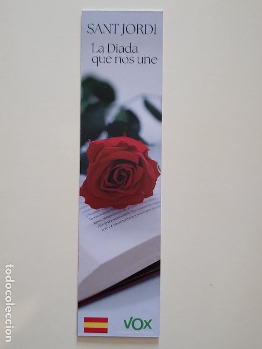 Collectionnisme Marque-pages: MARCAPAGINAS PUNT DE LLIBRE VOX PARTIDO POL&Iacute;TICO EXTREMA DERECHA SANT JORDI 2023