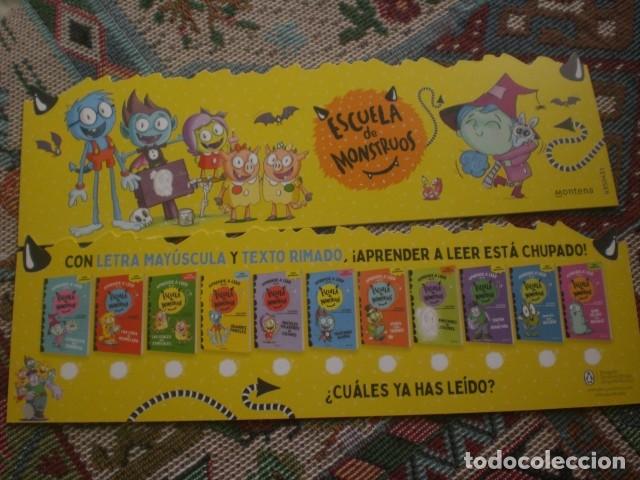 Coleccionismo Marcap&aacute;ginas: marcapaginas infantil troquelado escuela monstruos